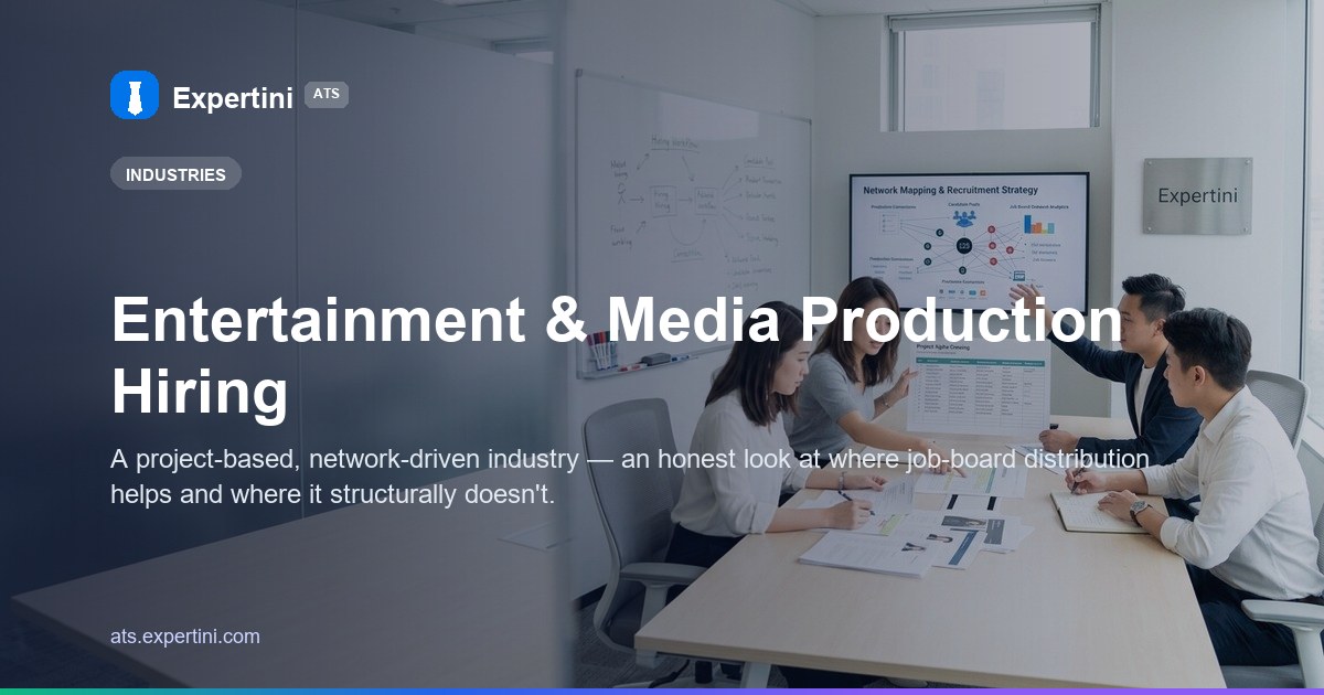 Entertainment & Media Production Hiring