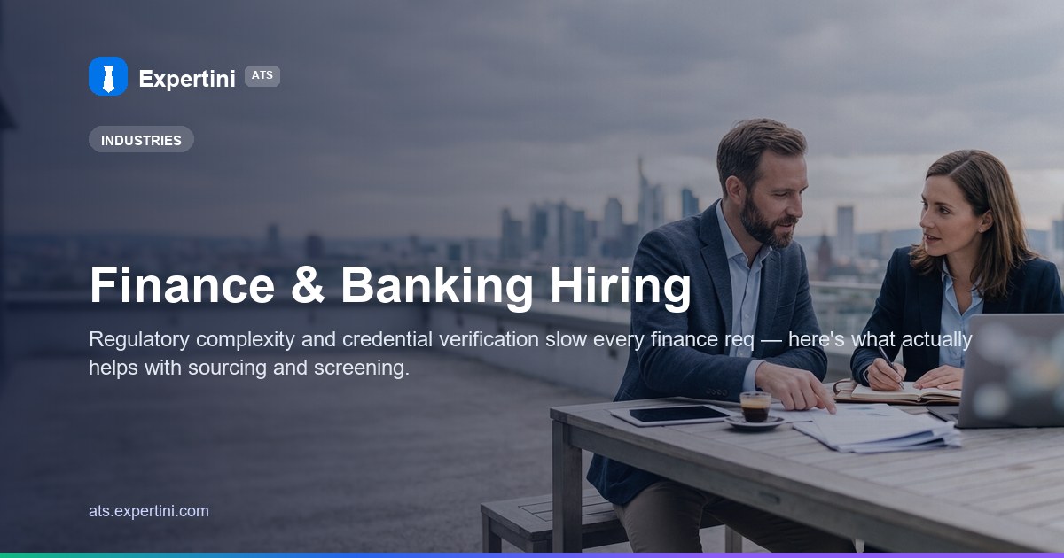 Finance & Banking Hiring