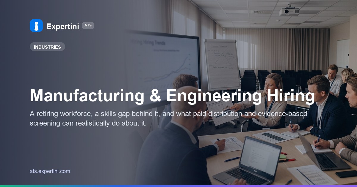 Manufacturing & Engineering Hiring