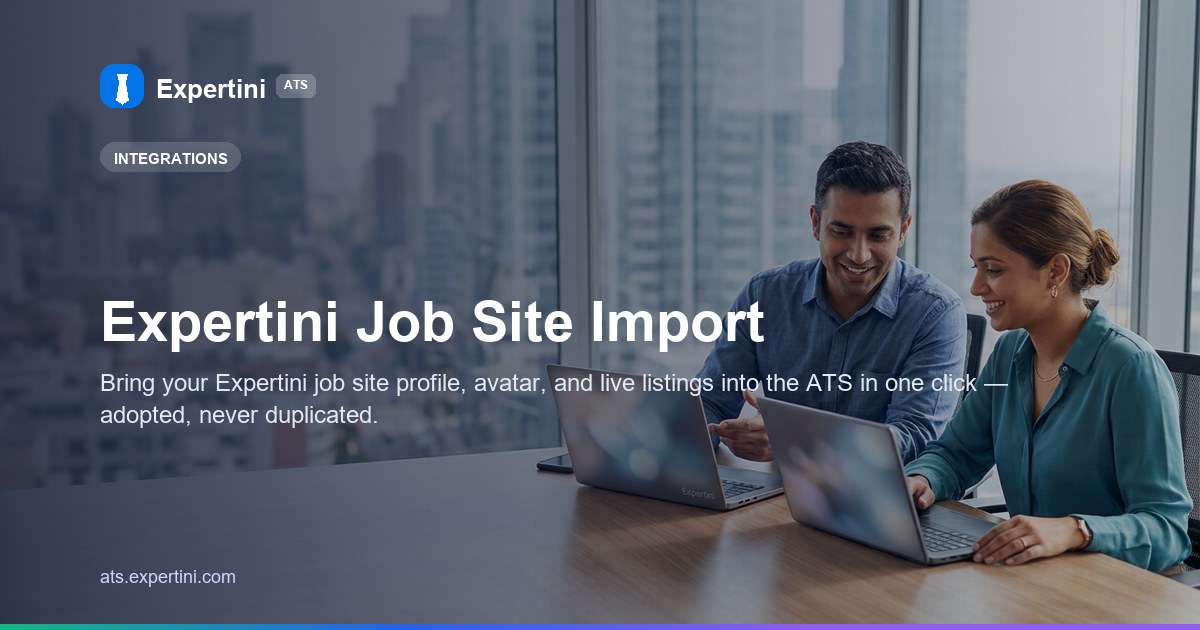 Expertini Job Site Import