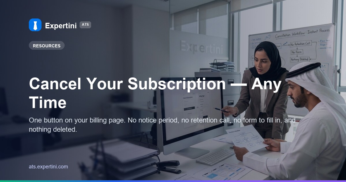 Cancel Your Subscription — Any Time