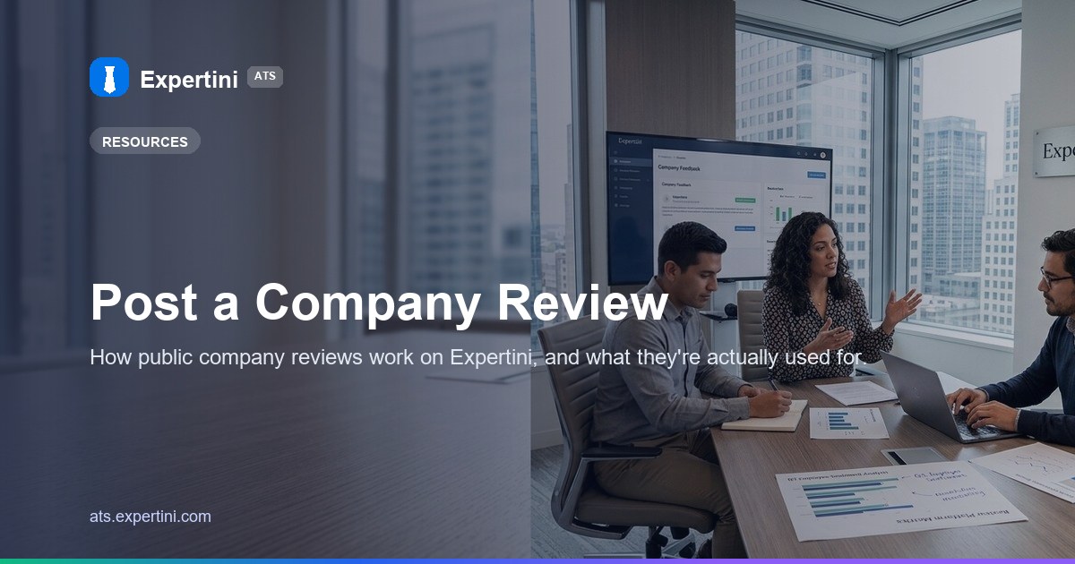 Post a Company Review