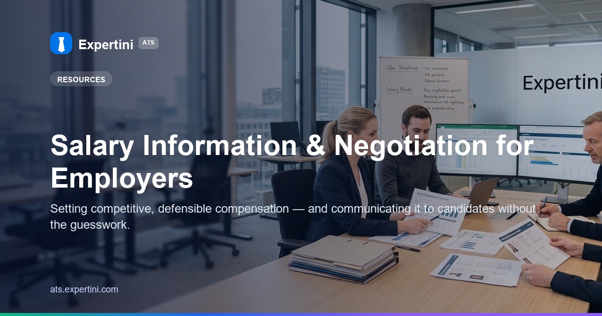 Salary Information & Negotiation for Employers