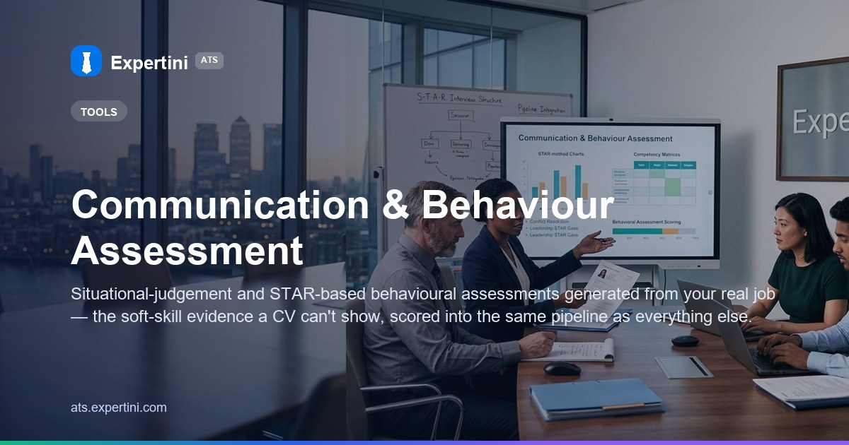 Communication & Behaviour Assessment